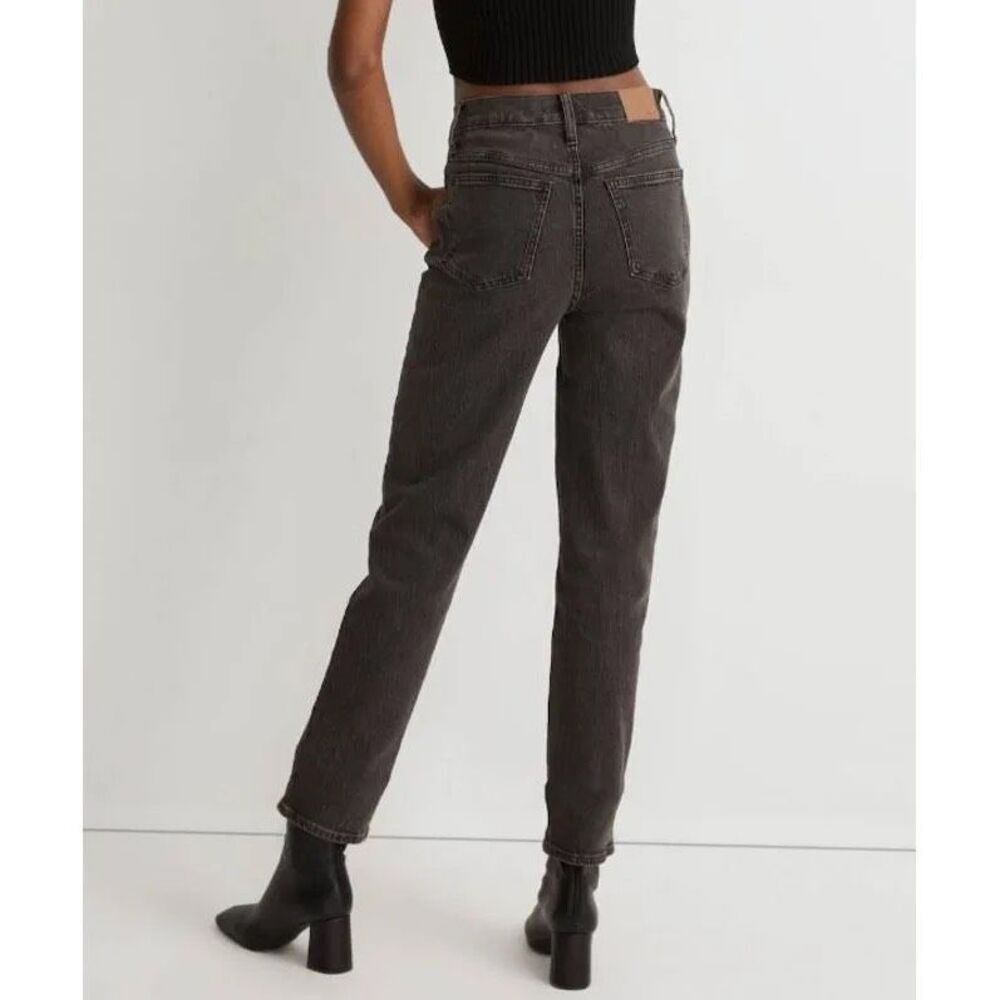 Madewell Mid Rise Perfect Vintage Jean Gray Black 26 Tall